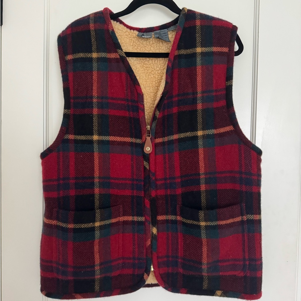 Vintage LizWear Oversized Plaid Vest